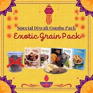 Roshnee Exotic Grain Unique Papad Snacks | Try exquisite Black Rice, Quinoa, Amaranth & Poha | 80 gm