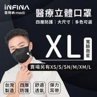 “罩護你" 醫療口罩 成人(XL) MIT台灣製  3D立體口罩 四層結構 寬耳帶口罩 加大口罩 口罩