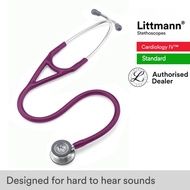 Littmann Stethoscope Plum Tube, Standard-Finish Chestpiece, Cardiology IV 6156