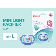 Pigeon Minilight Pacifier Size L - Boy | Baby Mask