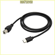 RUN Durable Type C to USB B Printer Cable for Printer Scanner MIDI Keyboard