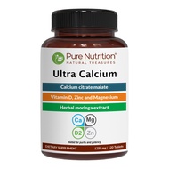 Pure Nutrition Ultra Calcium Citrate 1250 mg | Highly absorbable Calcium Supplement with Calcium Cit
