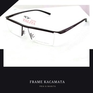 Frame wanita Kacamata Frame kacamata Half pria Titanium kacamata frame