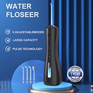 【Ready Stock】 Water Flosser for Teeth Dental Oral Irrigator Teeth Cleaner Tooth Flosser Flusher 6 Mo