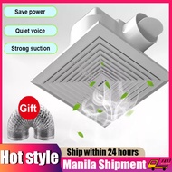 【Original + 24 hours delivery】Ventilation fan 8/10/12 inch exhaust fan ceiling exhaust fan kitchen strong wind household silent bathroom louver exhaust fan