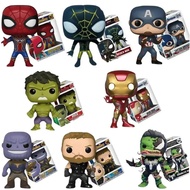 POP Marvel Avengers Alliance Figure SpiderMan Ironman Captain America Thor Hulk Thanos War Machine Model Kids  Gift