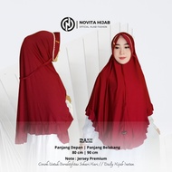 Instant Hijab Rempel Pleated RANI Motif Premium Jersey Material By Novita Hijab