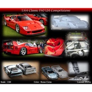 MY64X Classic F40 LM Competizione Rosso Corsa Resin Limited Edition Model Car