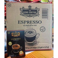 กาแฟดำ King Coffee Espresso  2-1  1ลัง มี 24 กล่อง