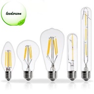 LEEDERSON Spot Edison Bulb 2w 4w 6w 8w Retro Ampoule Incandescent Bulb C35 C35L G45 A60 ST64 G80 G90