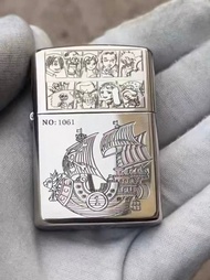 👀全新有盒Zippo煤油火機 海賊王 純銅盔甲機