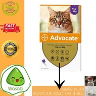 REPACK ADVOCATE CAT ADULT - FLEA MEDICINE FOR LARGE CATS 4-8KG