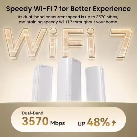 Tenda BE3600 WiFi7 Mesh System ME3 Pro Wireless Router Dual-Band WAN LAN Wi-Fi7 Mesh Wifi Range Exte