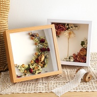 5cm depth 3D hollow Wooden Frame Shadow Box dried flower Toys Specimen Decoration DIY mother's day