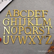 3D Acrylic Wall Letters, Self-Adhesive Mirror Alphabet Stickers, Italian Font PMMA Decorative Signag