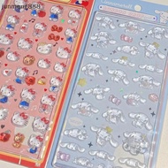 junmeng888 1 Sheet Cute Fashion Interesting Phone Case Relief Decorative Decals 3d Crystal Sticker C