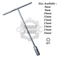 8mm-16mm T-Box Spanner Wrench. T Box Socket Wrench. T Spanar