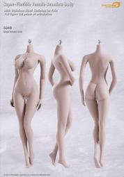 【sammi toys】PHICEN 1/6 無頭雕鋼骨女素體 - 大胸白肌膚色S04B