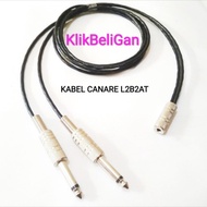 Kabel Canare L2B2AT Jack Aux 3.5mm Female M To 2 Akai Mono 0,5 Meter