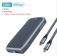 ORICO M2 SSD Case 40Gbps NVME Enclosure M.2 to USB 4.0 Type C 4.0 USB 3.0 SSD Adapter for NVME SSD D