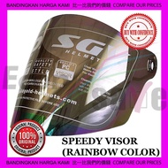 SGV TAJAM / SGV SHARP / SGV CHAMPION / LTD SPEEDY HELMET VISOR 100% ORIGINAL (Rainbow)