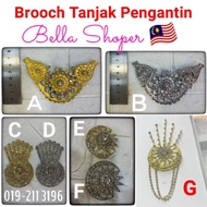 BROOCH TANJAK SONGKOK DOKOH PENGANTIN KEBAYA MELAYU JUNTAI JURAI LINTANG PENDING SONGKET TUNANG EMAS