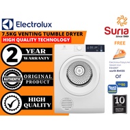 (Free Delivery Penang,Kedah & Perlis)Electrolux 7.5kg Ultimatecare 300 Venting Dryer with Hygienic C