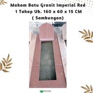 Makam Granit Imperial Red Uk. 160 x 60 x 15 cm