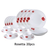 20pcs Corelle Rosetta Dinner Set Service for 4