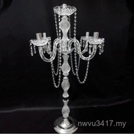 Wedding Props Five-Head Retro Ornaments Candle Holder Acrylic 5 New Style Candle Holder Road Head De