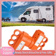 1qipin.my 50 Amp RV Male Female Plug Set  Receptacle Electrical Campers Compatible with 6AWG 3C and 