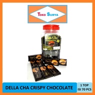 Della Cha Crispy Chocolate Chocolate Candy with Crispy Rice 910 Gr