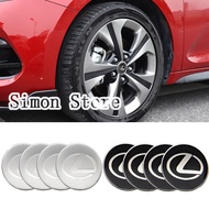 4pcs/set 60mm 65mm For Lexus GS430 RX330 IS300 GX470 Car Wheel Hub Caps Stickers Tire Center Cover M