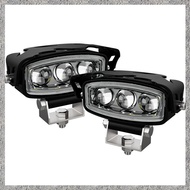 (DGHV) Motorcycle LED Spotlight Hi/Low Beam Fog Lamps Auxiliary Headlight Driving Light Yellow+White