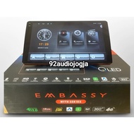 Head unit Android 9 inch Embassy 6GB+128GB Simcard 4G support Cam 360