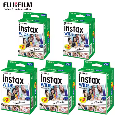 10/20/40/60/80/100 Sheets Fujiflm Instax Wide 400 Film Photo Paper 5 Inch Wide Format Wide 300 210 W