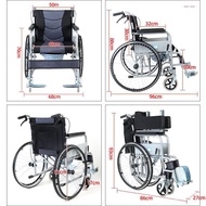 HY-$ Wheelchair Manual Wheelchair Foldable and Portable Portable for the Elderly with Toilet Wheelchair for the Disabled