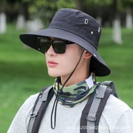 Fashion Bucket hat Uniseks Boleh Laras dan Boleh Dilipat Kalis Air Cepat Kering Perlindungan UV