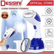 DESSINI ITALY 1100W Electric Ceramic Soleplate Garment Steam Iron Sprayer Steamer Clothes Brush / Se