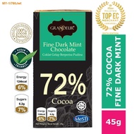 New GRANDEUR 72  Fine Dark Mint CHOCOLATE Bar 45g Coklat Halal Berkualiti Antarabangsa  Sedap Murah Langkawi