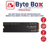 Internal SSD WD 1TB/2TB/4TB Black SN850X PCle Gen4x 4 NVMe M.2 -