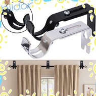 HILDAR 1pc Curtain Rod Holder, Hanger for 1 Inch Rod Adjustable Curtain Rod Brackets,  Metal Hardware Home Window Curtain Rod Support for Wall
