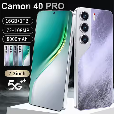2026 HOT Camon 40 Pro 8000mAh Battery 7.3inch HD Smart Dual Card Global Function Edition Original Fa