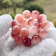 Ready Stock Slightly Drunk Pink Purple White Jade Bodhi Root Bracelet Female Around Finger Soft Play