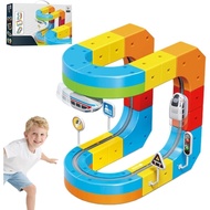 Clickrail Electric Train Set Flexible Race Track, klick Rail Electric Train Set, Gravity-Defying 3D 