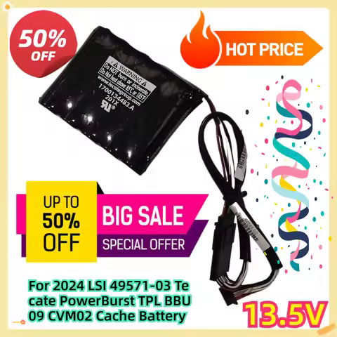 For 2024 LSI 49571-03 Tecate PowerBurst TPL 13.5V 6.4F BBU09 CVM02 Cache Battery