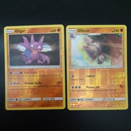 Pokemon Card TCG: Gligar & Gliscor 99/214 Set -2cards (REVERSE HOLO) 100% Original Pokemon Card