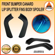 Universal Aero Car Diffuser Front Bumper Lip Splitter 502 Toyota Wigo Gen 1 & Gen 2 1 Pair/504 Vios 