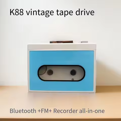 K88 stereo cassette player Bluetooth mobile phone duplication and radio all-in-one retro tape player
