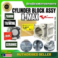YAMAHA XMAX XMAX250 RACING CERAMIC BLOCK SET ASSY 76MM TAIWAN PISTON RING PIN CLIP ORIGINAL HI POWER
